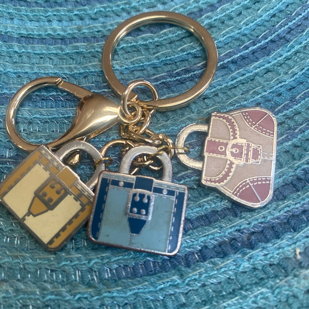 Vintage Coach mini purse keychain